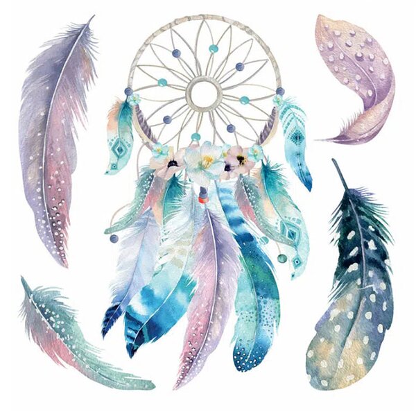 Αυτοκόλλητα Τοίχου Ango Watercolour Dreamcatcher 54111
