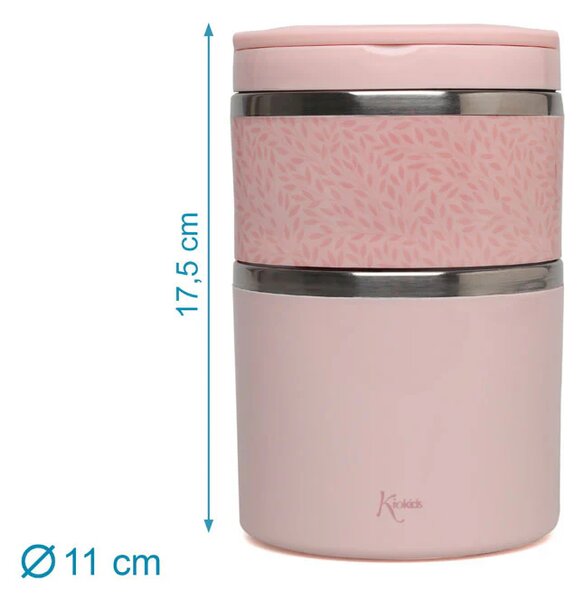 Βρεφικό Θερμός Φαγητού 930ml Kiokids Ροζ 6626