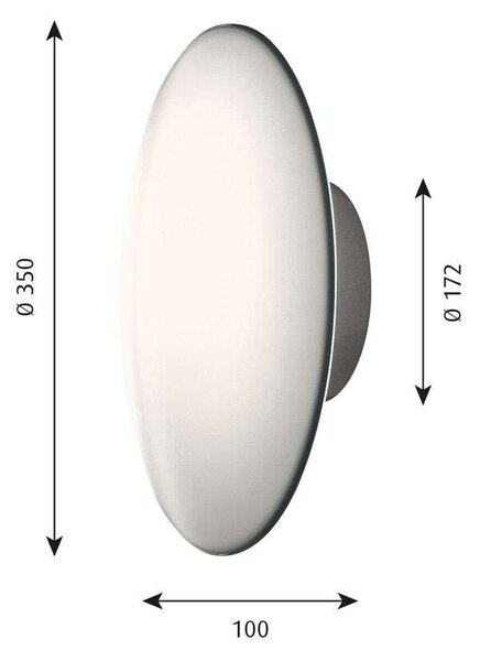 Louis Poulsen - AJ Eklipta LED Φωτιστικό τοίχου/οροφής Ø350 Λευκό Louis Poulsen