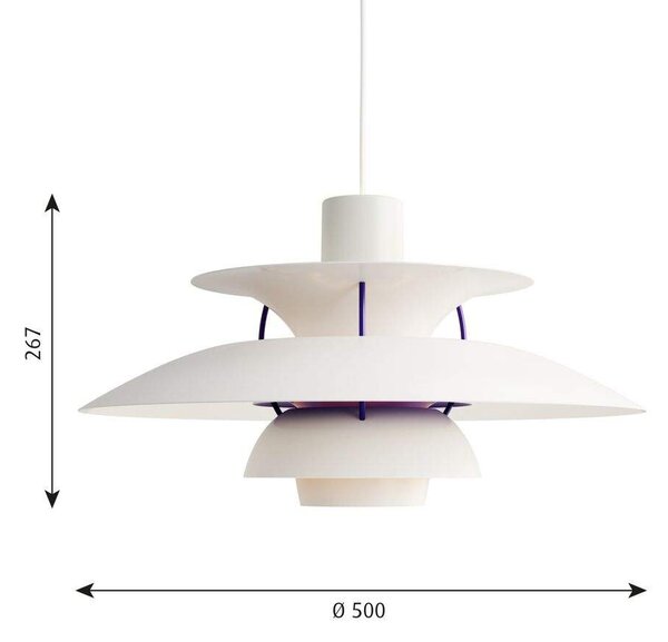 Louis Poulsen - PH 5 Κρεμαστό φωτιστικό Classic White Louis Poulsen