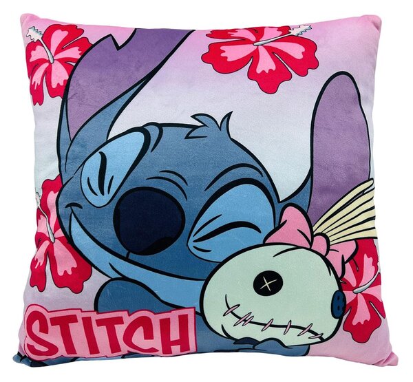 Διακοσμητικό Μαξιλάρι Βελουτέ 2 Όψεων (38x38) Dimcol Stitch 613 Pink