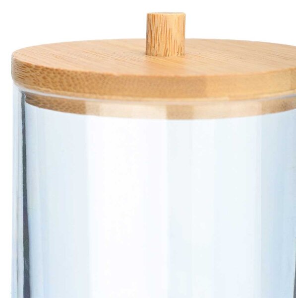 Δοχείο Για Δίσκους Ντεμακιγιάζ (Φ7x12) Homely Bamboo Essentials 02-17651