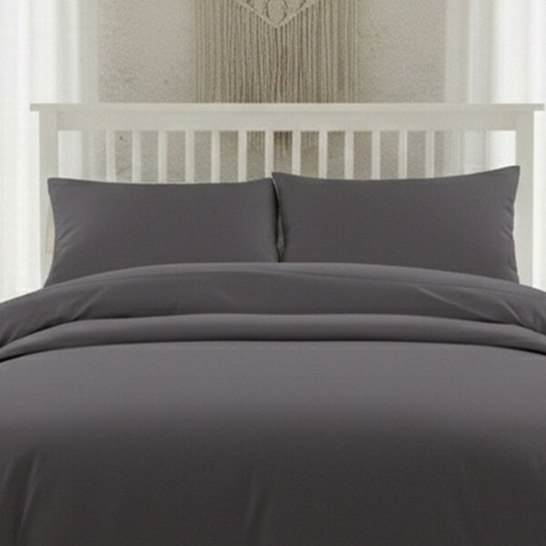 Ζεύγος Μαξιλαροθήκες (53x72) Melinen Lavish Satin D.Grey
