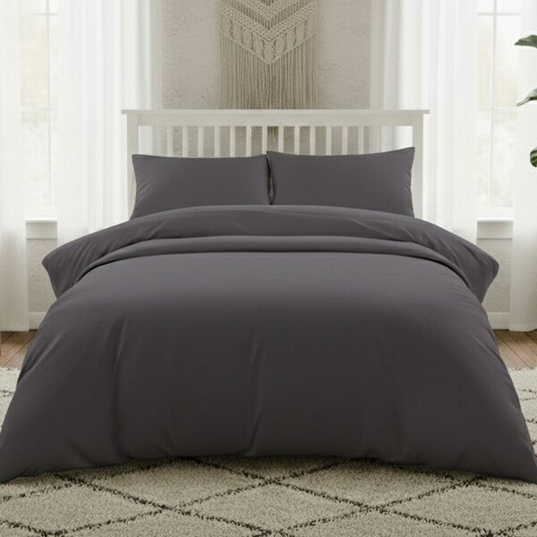 Ζεύγος Μαξιλαροθήκες (53x72) Melinen Lavish Satin D.Grey