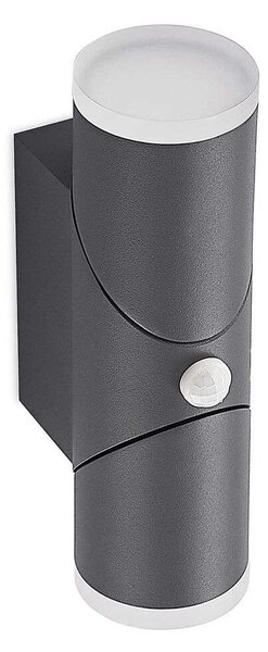 Lindby - Aspyn 2 Outdoor Wall Lamp w/Sensor Dark Grey Lindby