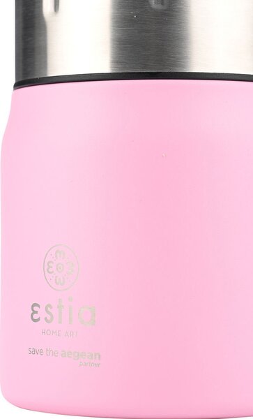 Θερμός Φαγητού 500ml & Κουτάλι Estia Save The Aegean Blossom Rose 01-21665
