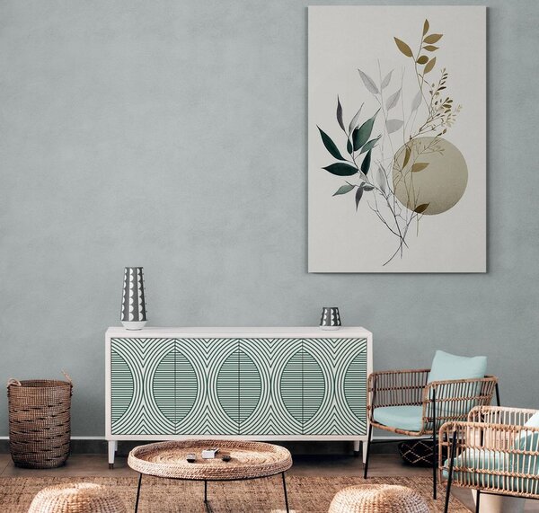 Πίνακας σε καμβά φυτά σε boho στυλ