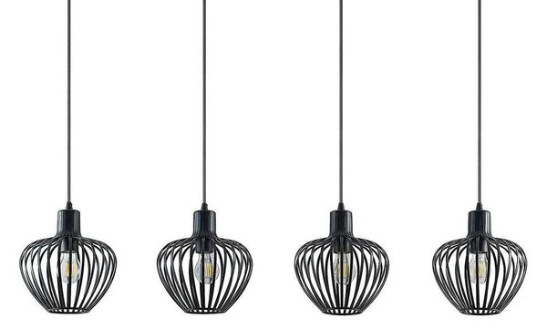 Lindby - Deandre 4 Pendant Black Lindby