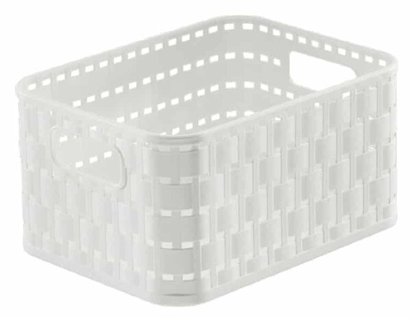 Καλάθι Αποθήκευσης 2lt Rotho Country White 06934.001