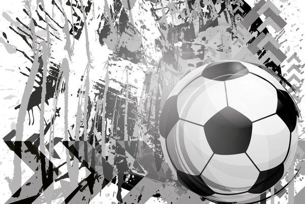 Αυτοκόλλητη ταπετσαρία γκρι νικητήρια μπάλα