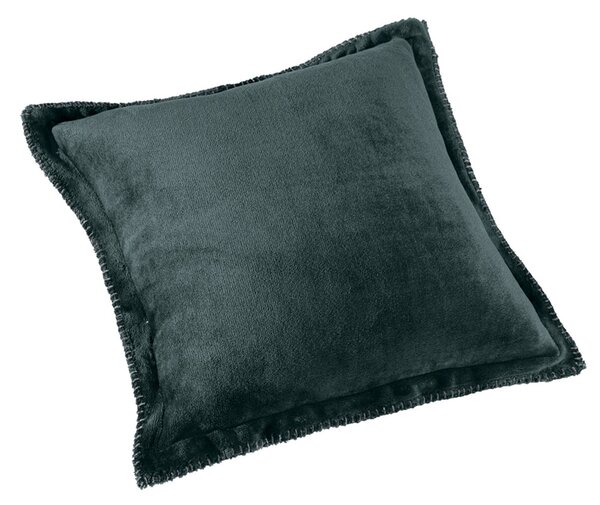 Κουβέρτα Fleece Μονή (160x220) + Διακοσμητική Μαξιλαροθήκη (Σετ) Guy Laroche Velvet Emerald