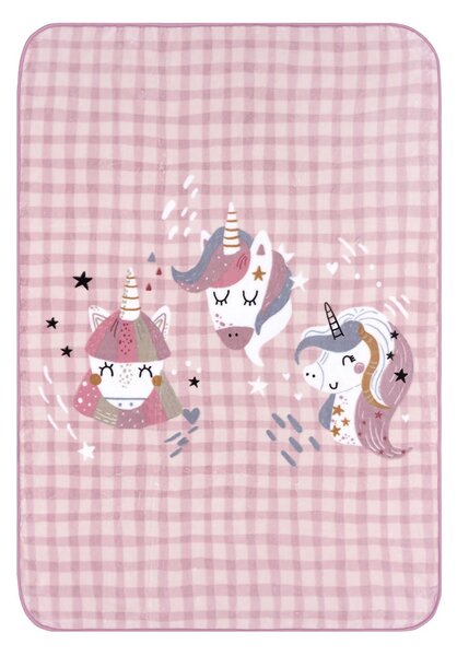 Κουβέρτα Βελουτέ Μονή (160x220) Kentia Kids Corno
