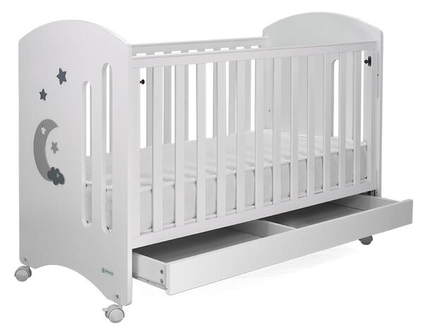 Κούνια (60x130) Bebe Stars Azure White 450-02