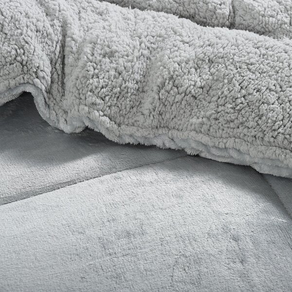 Κουβερτοπάπλωμα Υπέρδιπλο (220x240) Silk Fashion Solid Silver Grey