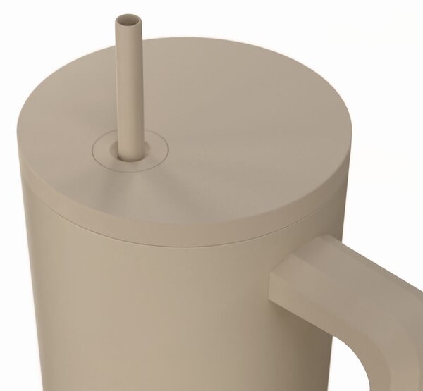 Κούπα Θερμός Με Λαβή & Καλαμάκι 900ml Estia Save The Aegean Tumbler Dune 01-41489
