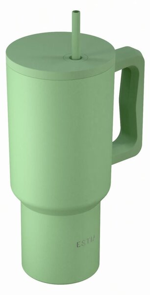 Κούπα Θερμός Με Λαβή & Καλαμάκι 900ml Estia Save The Aegean Tumbler Pine 01-41502