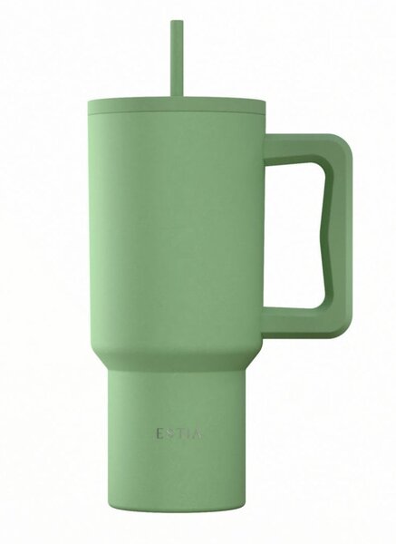 Κούπα Θερμός Με Λαβή & Καλαμάκι 900ml Estia Save The Aegean Tumbler Pine 01-41502