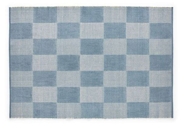 HAY - Check Rug Small Check 140x200 Light Blue HAY