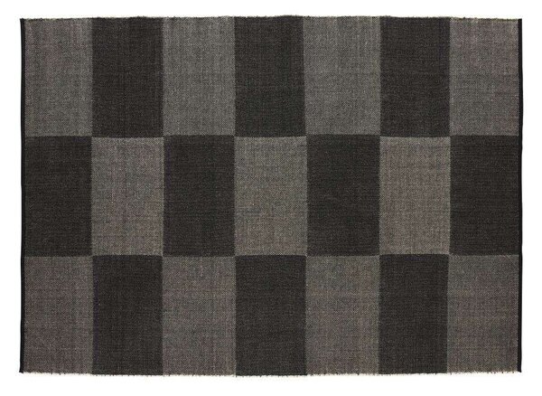 HAY - Check Rug Large Check 170x240 Black HAY