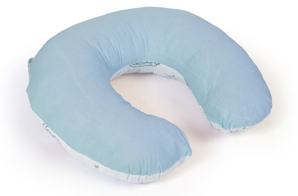 Μαξιλάρι Θηλασμού (60x50x15) Dimcol Bear's Nest 03 White-Sky Blue