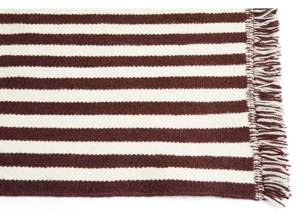 HAY - Stripes and Stripes Wool Rug 200x60 Cream HAY