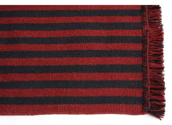 HAY - Stripes and Stripes Wool Rug 95x52 Cherry HAY