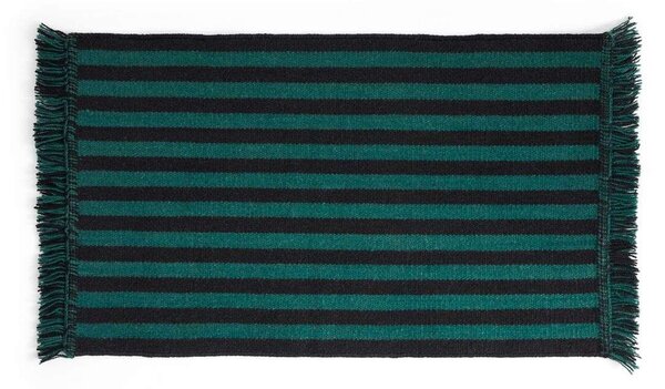 HAY - Stripes and Stripes Wool Rug 95x52 Green HAY