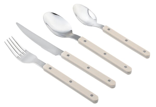 Μαχαιροπίρουνα (Σετ 16τμχ) Estia Noir Dots Ivory 01-39165