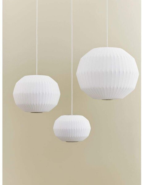 Herman Miller - Nelson Angled Sphere Bubble Κρεμαστό φωτιστικό L Off-White Herman Miller