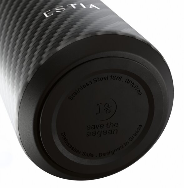 Μπουκάλι Θερμός 500ml Estia Save The Aegean Flow Carbon Fibre 01-47948