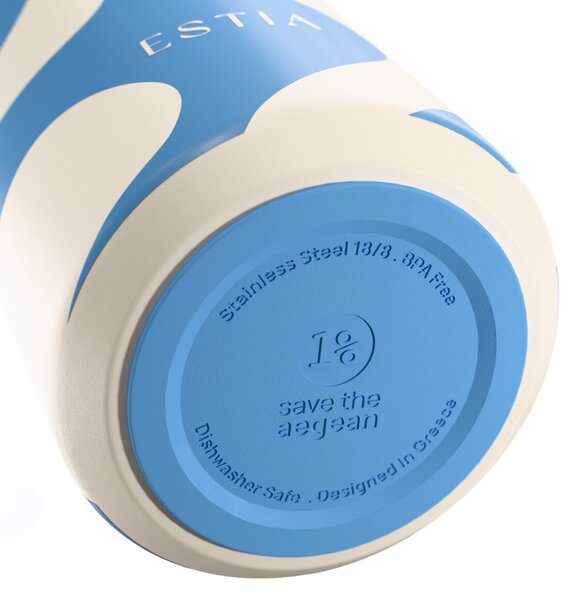 Μπουκάλι Θερμός 500ml Estia Save The Aegean Flow Ocean Waves 01-42141