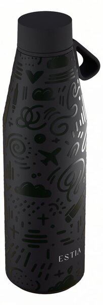 Μπουκάλι Θερμός 500ml Estia Save The Aegean Flow Noir Echo 01-42059