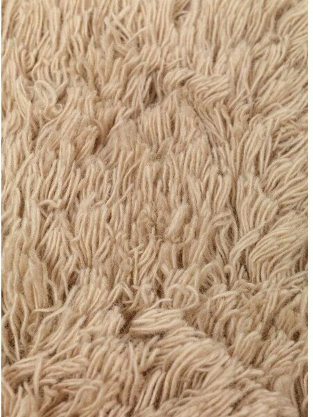 Ferm LIVING - Meadow High Pile Rug S Light Sand ferm LIVING