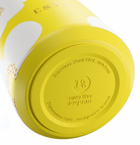 Μπουκάλι Θερμός 500ml Estia Save The Aegean Flow Yellow Daisy 01-42196