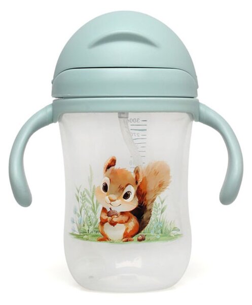 Παγούρι 300ml Με Καλαμάκι Kiokids Σκιουράκι 6335