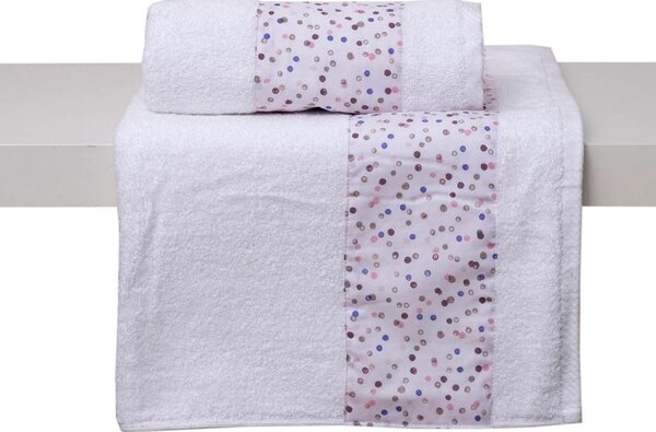 Παιδικές Πετσέτες (Σετ 2τμχ) Viopros Νίνα Ροζ 480gsm