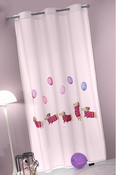Παιδική Κουρτίνα (160x240) Με Τρουκς Saint Clair Pet Fuchsia
