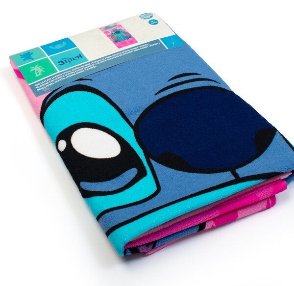 Παιδική Πετσέτα Θαλάσσης Microfiber (70x140) Dimcol Lilo & Stitch 189 Pink