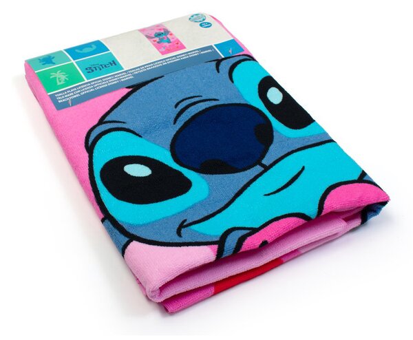 Παιδική Πετσέτα Θαλάσσης Microfiber (70x140) Dimcol Lilo & Stitch 085 Baby Pink