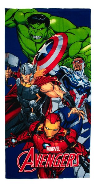 Παιδική Πετσέτα Θαλάσσης Microfiber (70x140) Dimcol Avengers 670 Blue