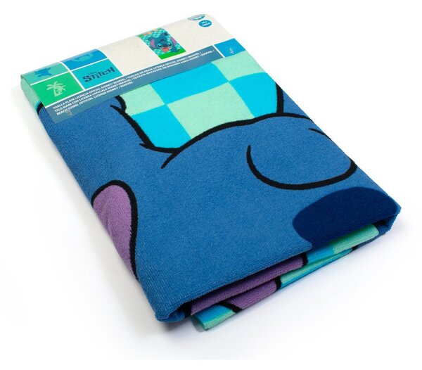 Παιδική Πετσέτα Θαλάσσης Microfiber (70x140) Dimcol Lilo & Stitch 186 Aqua-Sky Blue