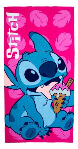 Παιδική Πετσέτα Θαλάσσης Microfiber (70x140) Dimcol Lilo & Stitch 118 Fuchsia