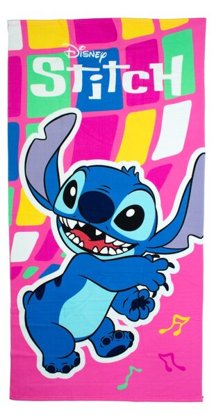 Παιδική Πετσέτα Θαλάσσης Microfiber (70x140) Dimcol Lilo & Stitch 188 Pink