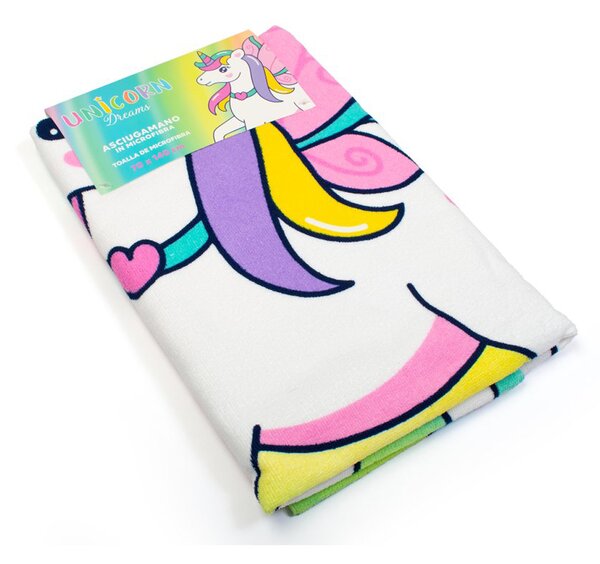 Παιδική Πετσέτα Θαλάσσης Microfiber (70x140) Dimcol Unicorn 458 Multi
