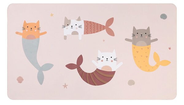 Παιδική Πετσέτα Θαλάσσης Microfiber (90x160) Monneka Mermaid Cats