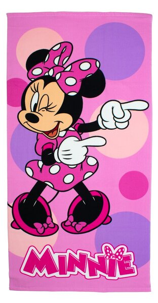 Παιδική Πετσέτα Θαλάσσης Microfiber (70x140) Dimcol Minnie 182 Pastel Lilac