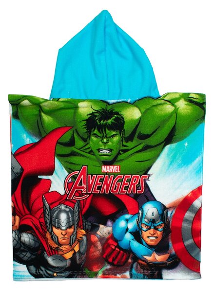 Παιδικό Πόντσο (50x100) Dimcol Avengers 198 White-Multi