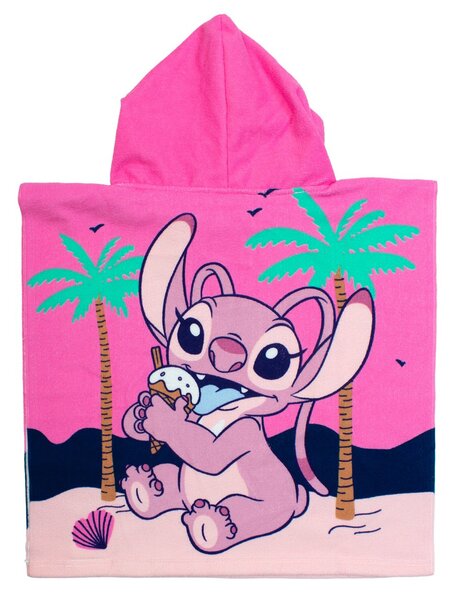 Παιδικό Πόντσο (50x100) Dimcol Lilo & Stitch 195 Baby Pink