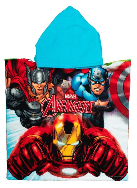 Παιδικό Πόντσο (50x100) Dimcol Avengers 198 White-Multi