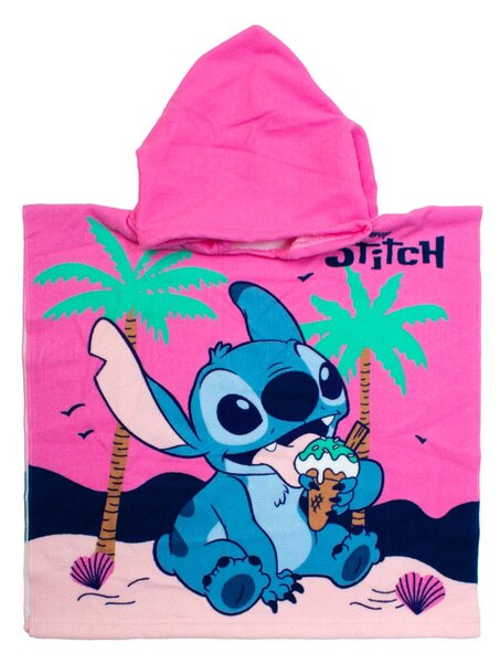 Παιδικό Πόντσο (50x100) Dimcol Lilo & Stitch 195 Baby Pink